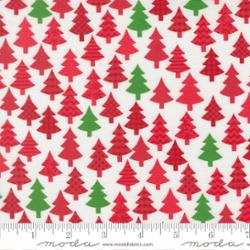 Snow Time Winter White Red fabric with Christmas snowmen and holiday motifs by Me & My Sister for Moda Fabrics