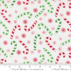 Snow Time Winter White fabric by Me & My Sister Designs for Moda Fabrics with festive snowmen and holiday motifs