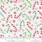 Snow Time Winter White fabric by Me & My Sister Designs for Moda Fabrics with festive snowmen and holiday motifs