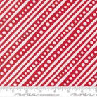 Snow Time fabric with poinsettia red holiday design by Me & My Sister for Moda Fabrics