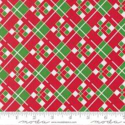 Snow Time Christmas fabric with snowmen and poinsettia red accents by Me & My Sister Designs for Moda Fabrics