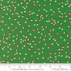 Snow Time Evergreen 22506 13 festive holiday fabric with snowmen and snowflakes by Me & My Sister for Moda Fabrics
