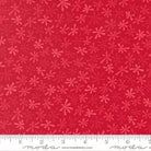 Snow Time fabric with poinsettia red holiday print by Me & My Sister for Moda Fabrics
