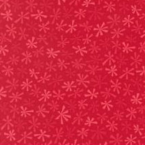 Snow Time fabric with poinsettia red holiday print by Me & My Sister for Moda Fabrics