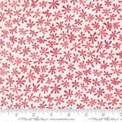 Snow Time Winter White Red Christmas fabric by Me & My Sister Designs with snowmen, snowflakes, and holiday motifs for quilting and sewing