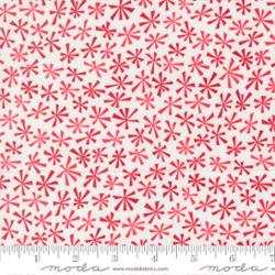 Snow Time Winter White Red Christmas fabric by Me & My Sister Designs with snowmen, snowflakes, and holiday motifs for quilting and sewing