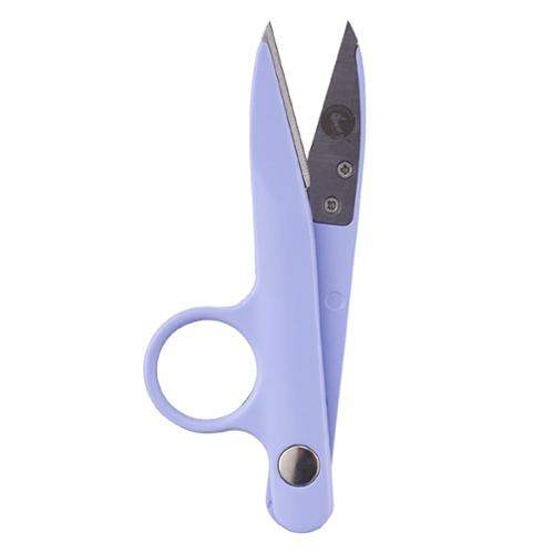 MetalGoose Thread Clipper 4.3 inch blue with aluminum handle and sharp stainless steel serrated blades