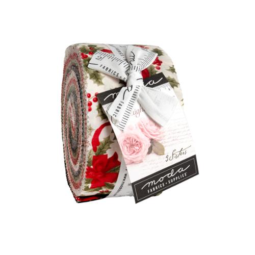 Candlelight Christmas Jelly Roll 40 strips 3 Sisters Moda Fabrics holiday quilt fabric