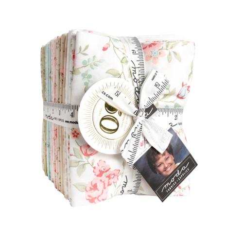 Abide Fat Quarter Bundle 30 calming floral and gingham fabrics by Brenda Riddle for Moda Fabrics
