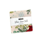When Snow Falls mini charm pack with winter birds, stockings, and festive patterns by Deb Strain for Moda Fabrics