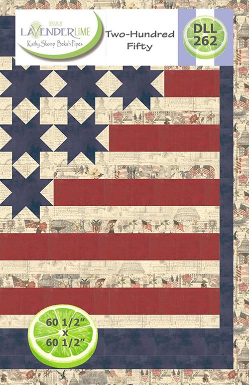 Two-Hundred Fifty Quilt Pattern 60 inch square quilt by Kathy Skomp and Bekah Pipes printed pattern
