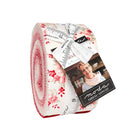 Petals and Polka Dots Jelly Roll fabric strips by Bunny Hill Designs in red, pink, and white polka dot and floral patterns