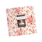 Petals and Polka Dots Layer Cake fabric squares by Anne Sutton for Moda Fabrics in red, pink, and white floral and polka dot patterns