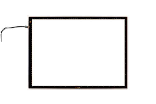 Wafer 2 Light Pad from The Daylight Company with LED light, 3-step dimmer, ruler guide, and USB charging, 18x13 inch