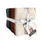 Pre-order 32-piece Flannel Gatherings basics fat quarter bundle by Primitive Gatherings with earthy prints