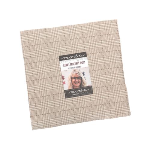 Pre-Order 42 Flannel Gatherings Basics Layer Cake with 10x10 inch fabric squares by Primitive Gatherings for Moda Fabrics