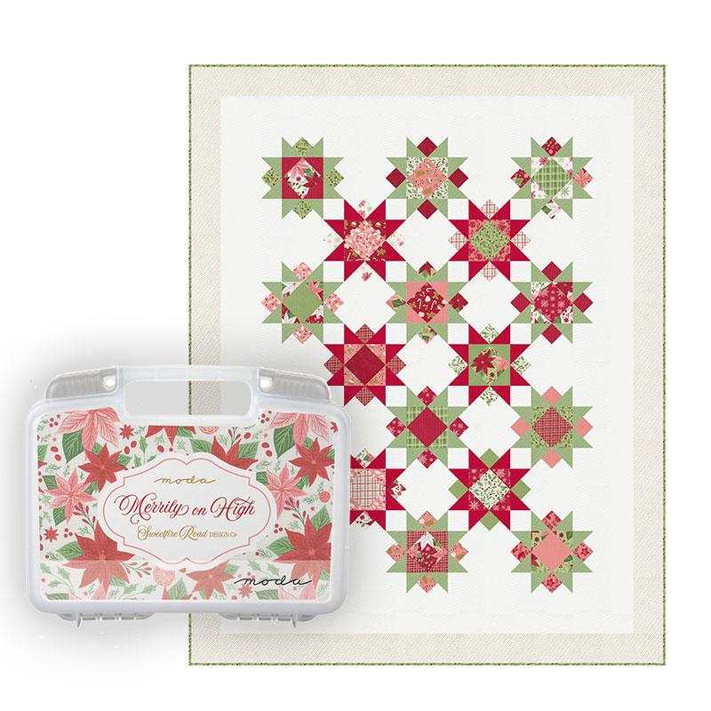 Finishing Kit for Moda Collectors Series Merrily on High fabric pieces for North Star Quilt completion