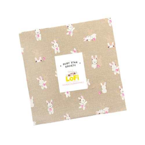 Pre-Order (42) Layer Cake Lofi Linen fabric squares in autumn tones by Rashida Coleman Hale