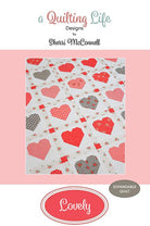 Lovely QLD 190 quilt pattern by Sherri McConnell showing small and large quilt sizes
