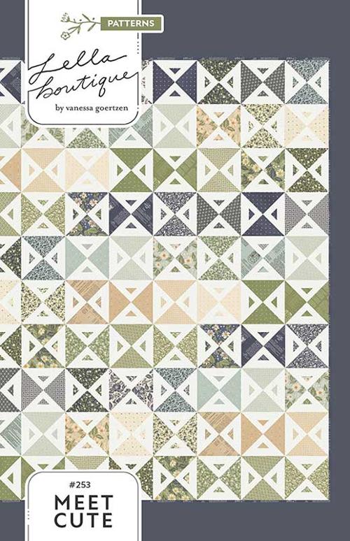 Meet Cute Quilt Pattern by Vanessa Goertzen, 63x70 inch printed quilt design