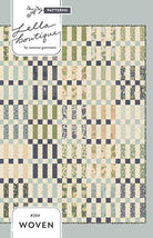 Woven Quilt Pattern by Vanessa Goertzen of Lella Boutique, 72.5x80.5 inches printed pattern