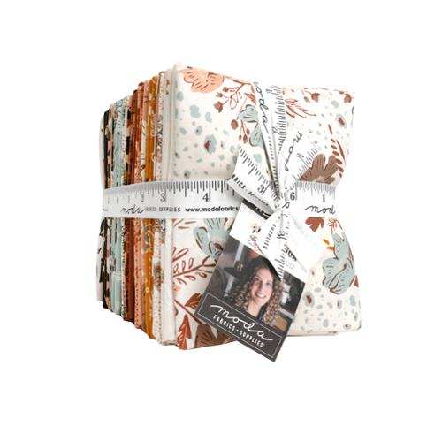 Wellspring Fat Quarter Bundle 32-piece fabric set by Moda Fabrics with autumn tones and faith-inspired designs