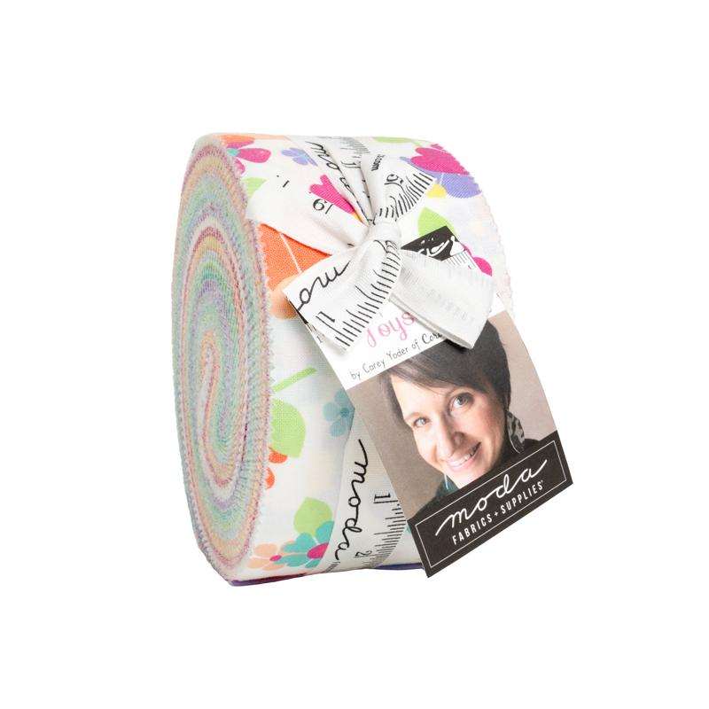 Joysome Jelly Roll by Corey Yoder Moda Fabrics with 40 pre-cut floral strips in spring colors