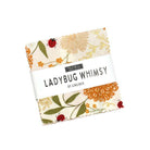 Ladybug Whimsy Mini Charm Pack with 42 floral and whimsical fabric squares by Gingiber for Moda Fabrics