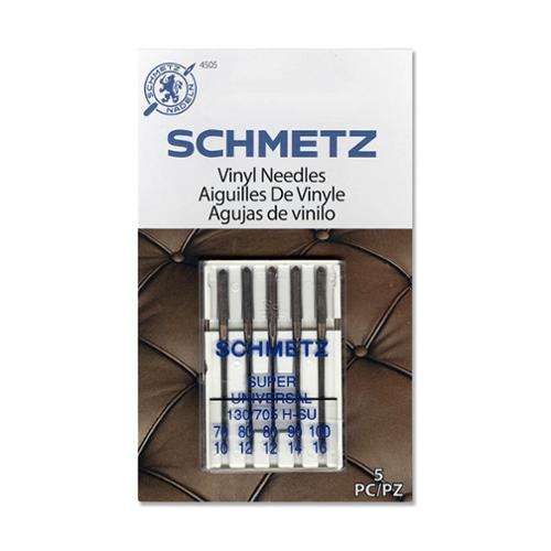 Schmetz Vinyl Nonstick Needle Combo Pack of 5 for sewing vinyl and adhesive fabrics