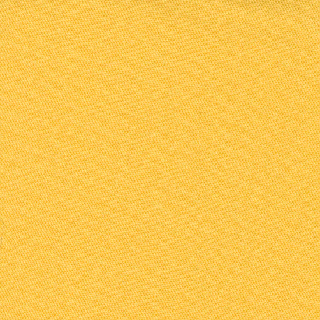 Bella Solids Buttercup fabric by Moda Fabrics, 100% USA cotton, sold in 1/2 yard increments