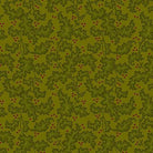 Baubles & Balsam evergreen leafy vines fabric by Kim Diehl for holiday quilting