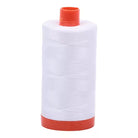 Aurifil 50wt Cotton Thread spool in white for quilting and sewing projects