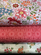 3 Yard Quilt Bundle with three coordinating fabrics for quilting and sewing by Bella Rose Quilts