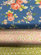 3 Yard Quilt Bundle featuring three coordinating Bella Rose Quilts fabrics for sewing and quilting projects