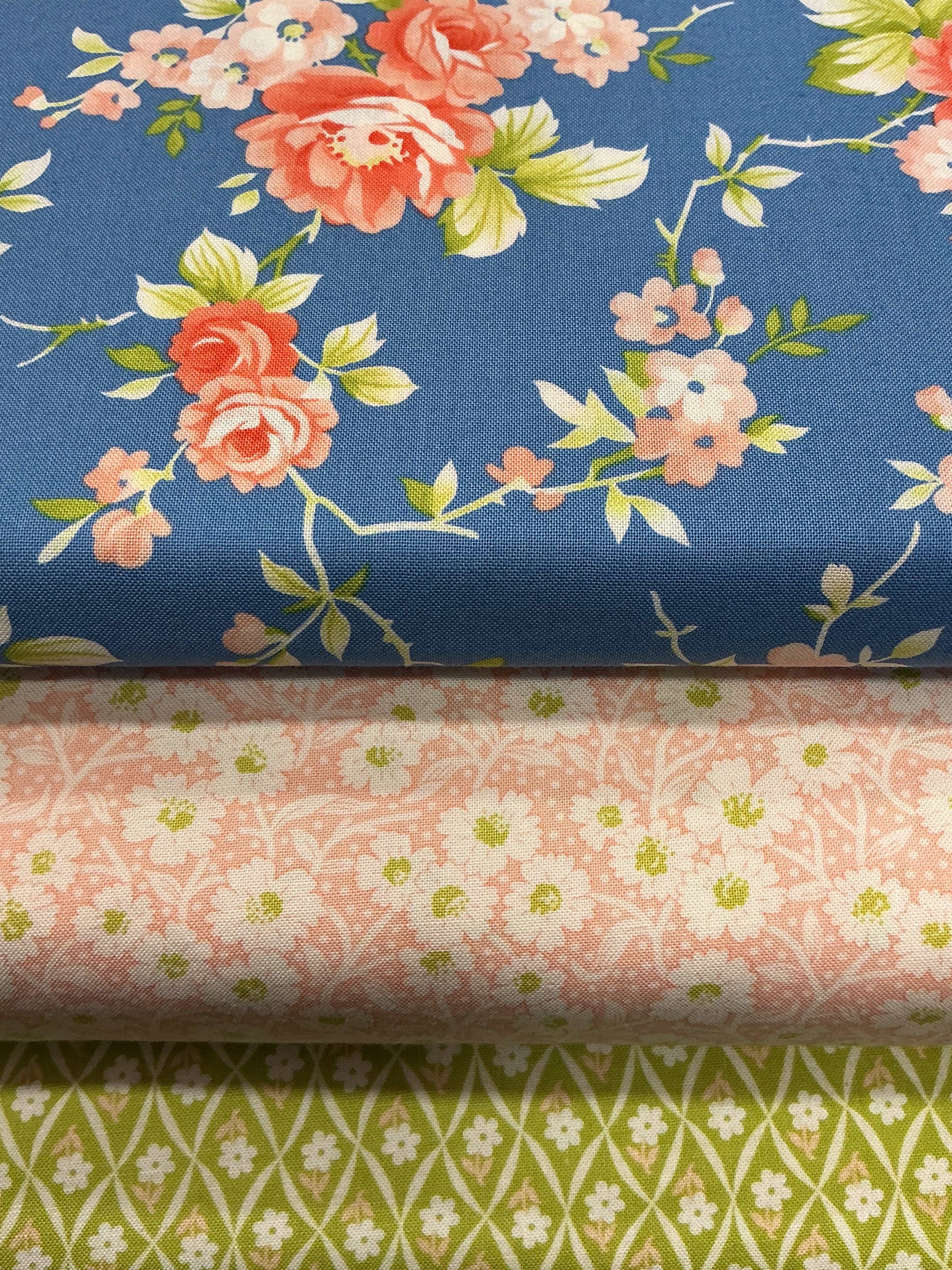 3 Yard Quilt Bundle featuring three coordinating Bella Rose Quilts fabrics for sewing and quilting projects