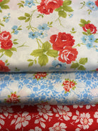Three coordinating fabrics from 3 Yard Quilt Bundle for quilting and sewing projects