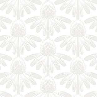 Indelible Soft Oat Coneflower fabric pattern by Anna Maria Textiles for Northcott Fabrics, soft watercolor florals on neutral background