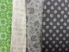4 Yard Quilt Bundle with green and grey patterned fabric pieces for quilting projects