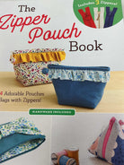 The Zipper Pouch Book from Zakka Workshop with 3 zippers included and 14 easy projects for making zippered pouches