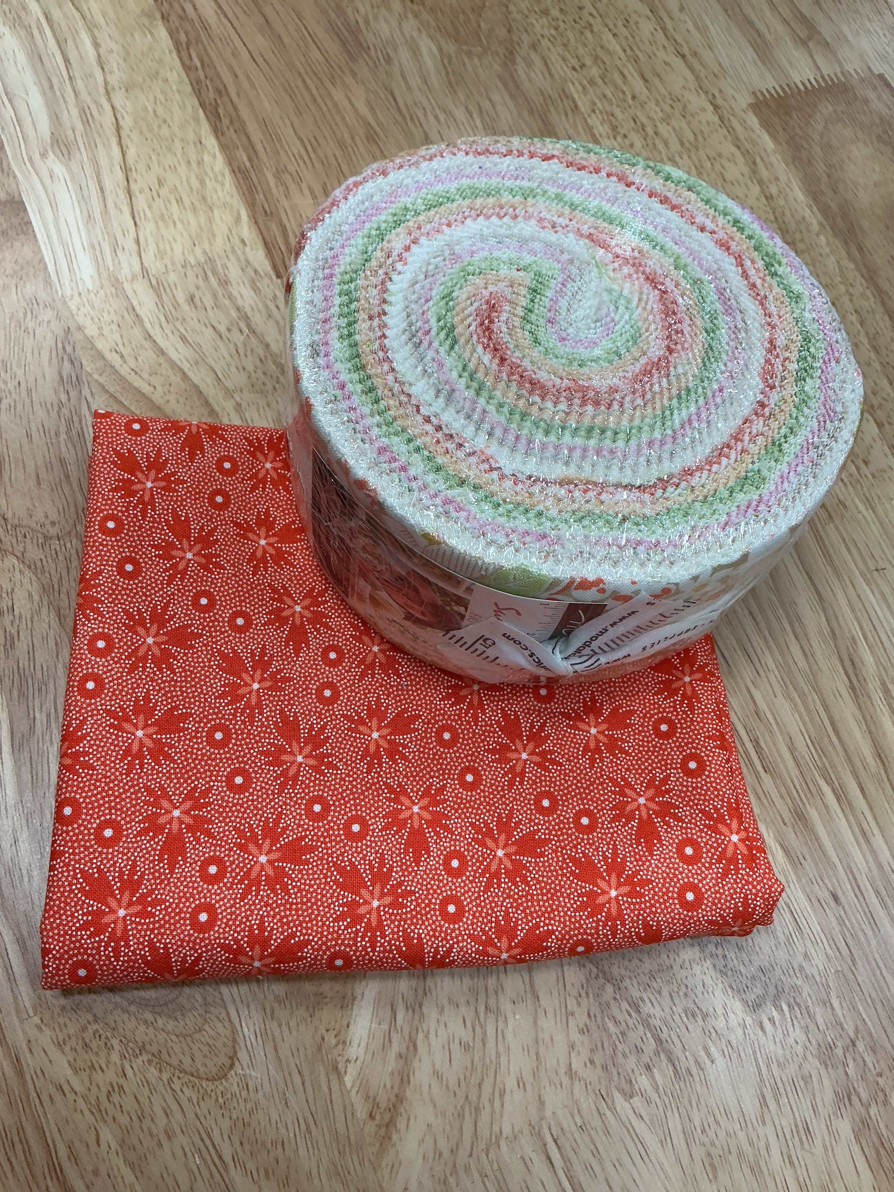 Strip Cocktail Strip-Along Bundle quilt kit with 2.5-inch fabric strips for crib, lap, or twin-sized quilts