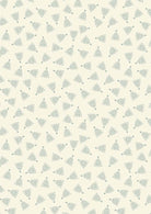 Celtic Christmas fabric with Celtic trees on cream by Lewis & Irene, festive Highland-inspired design