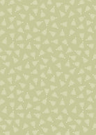 Celtic Christmas fabric with Celtic trees on festive sage background by Lewis & Irene