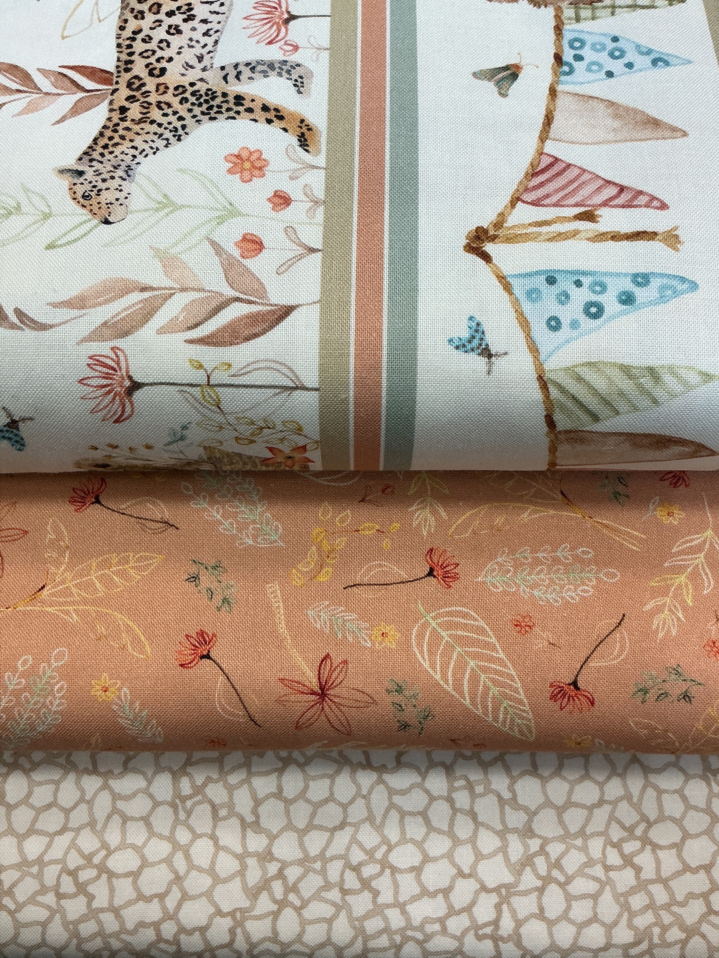 3 Yard Quilt Bundle with three coordinating fabrics from Bella Rose Quilts for quilting and sewing projects
