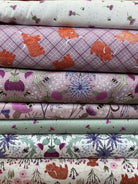 Six-Pack Party quilting fabric bundle with seven coordinating 20-inch cuts for throw quilt projects