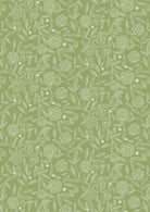 Joys of Spring floral fabric with dark spring green camellias by Cassandra Connolly for Lewis & Irene