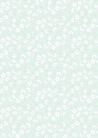 Dear Spring Blossom fabric pattern in pale turquoise by Cassandra Connolly for Lewis & Irene Fabrics