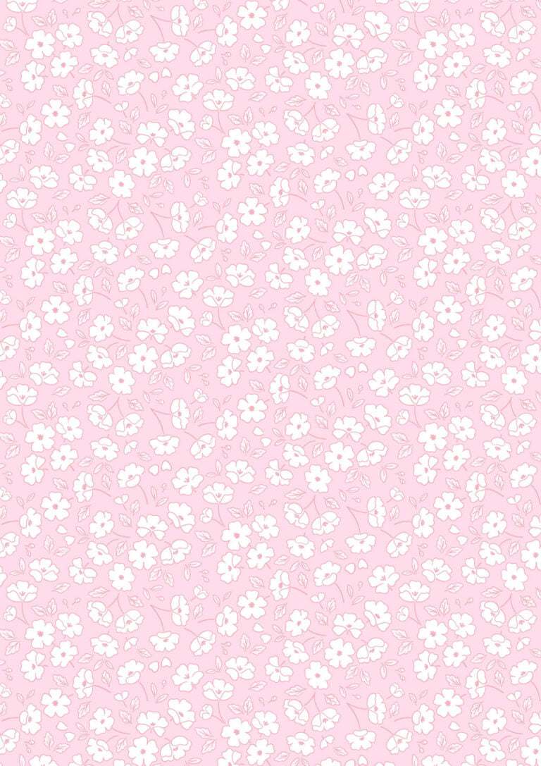 Dear Spring Blossom pastel pink floral fabric by Cassandra Connolly for Lewis & Irene