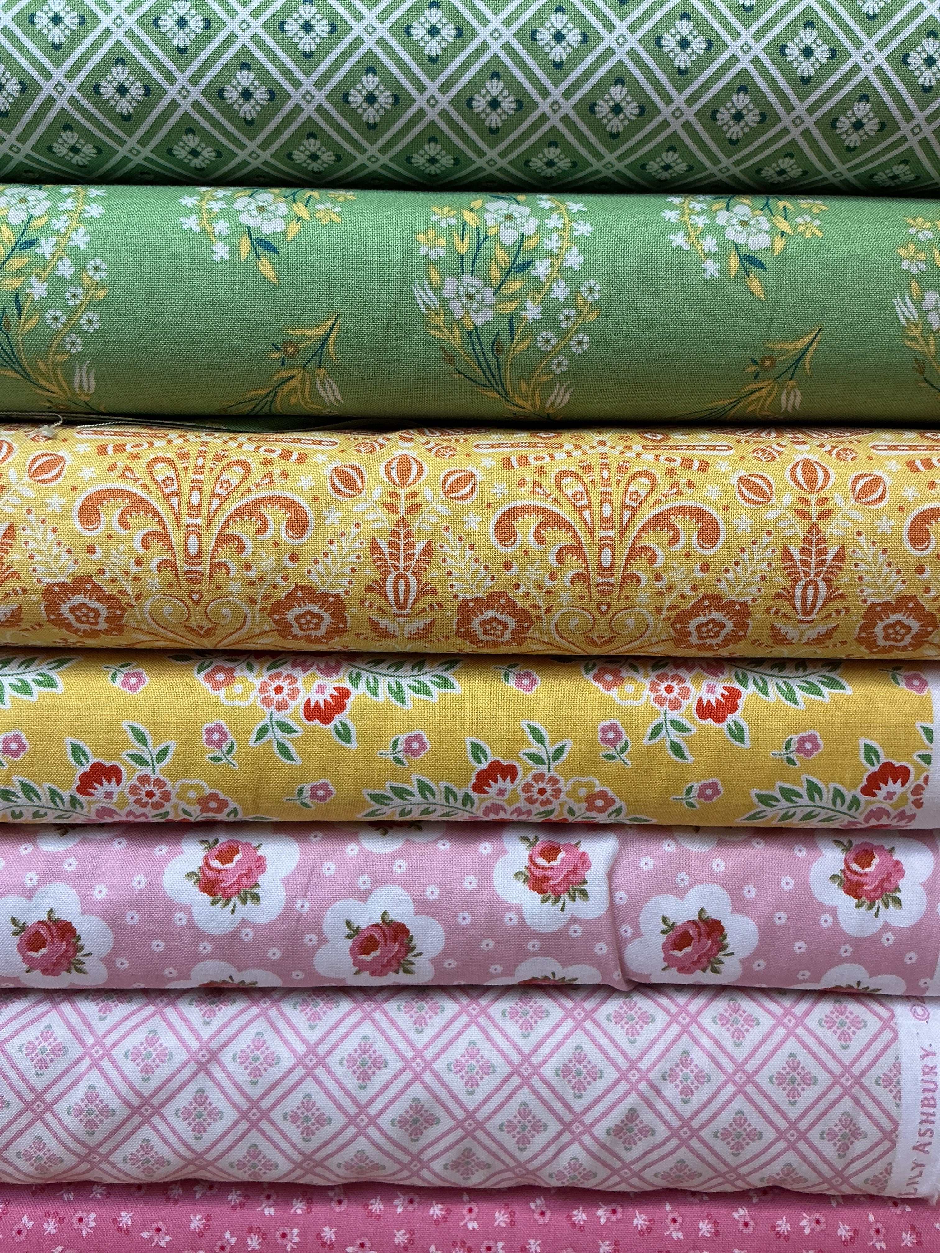 Six-Pack Party fabric bundle with seven coordinating 20-inch quilting cuts for sewing projects