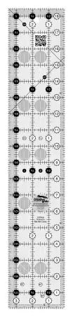 Creative Grids Quilt Ruler 3.5x18.5 inch acrylic with non-slip grip and precise measurements for quilting and sewing projects