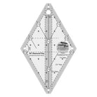Creative Grids Quilt Ruler 60 Degree Tiny Diamond with non-slip grip and precise measurements for quilting and sewing.
